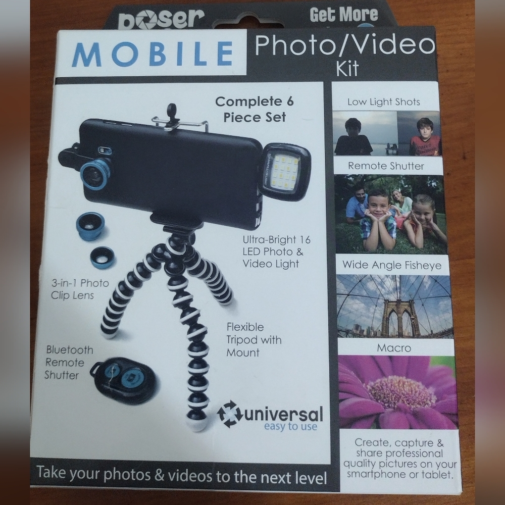 Poser Snap Photo/ Video Kit tripod